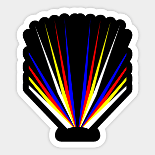 colored fan Sticker